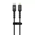 Blavec Cable Raptor fonott - Type C to Lightning - PD 20W 2,4A 3 méter (CRA-CL24BG30) fekete-szürke