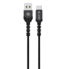 Blavec Cable Raptor fonott - USB to Type C - 3A 2 méter (CRA-UC3BG20) fekete-szürke