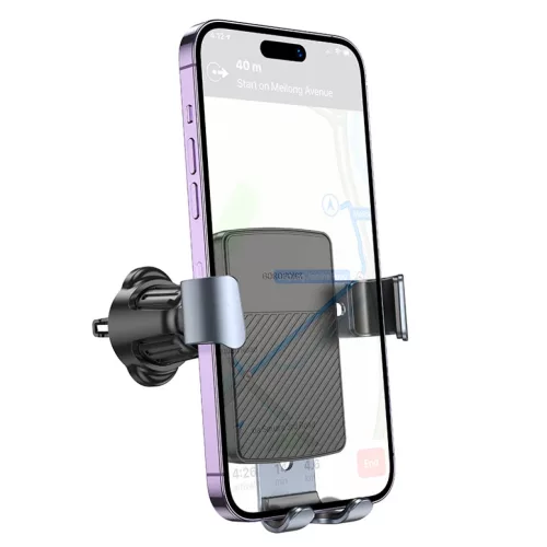 Borofone autós telefontartó BH118 Refined gravity szellőzőre erősíthető fekete