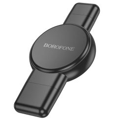   Borofone Vezeték nélküli indukciós töltő BQ31 Hordozható 2,5W iWatch 1-9, SE/SE2, Samsung Ultra/Ultra2 fekete