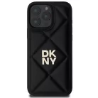iPhone 16 Pro Fekete DKNY Quilted Stack Logo tok