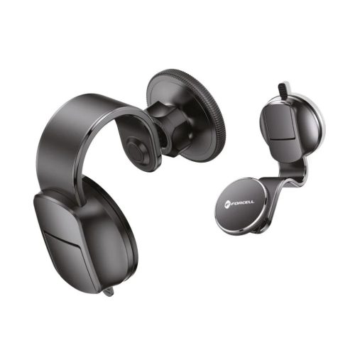 FORCELL F-Grip MagFlex autós telefontartó szélvédőre/középkonzolra MagSafe-kompatibilis fekete