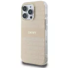 iPhone 16 Pro Pink DKNY Repeat Texture Pattern & Stripe MagSafe tok