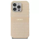 iPhone 16 Pro Pink DKNY Repeat Texture Pattern & Stripe MagSafe tok