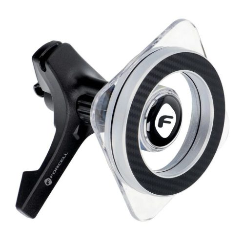 FORCELL F-GRIP Mag Pro autós telefontartó szellőzőrácsra, MagSafe kompatibilis, univerzális, fekete