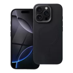   SILICONE MAG COVER (nagy lyuk) tok kompatibilis MagSafe technológiával IPHONE 16 Pro fekete