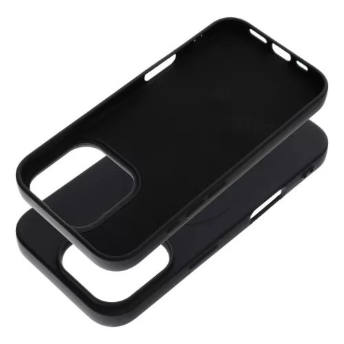 SILICONE MAG COVER (nagy lyuk) tok kompatibilis MagSafe technológiával IPHONE 16 Pro fekete