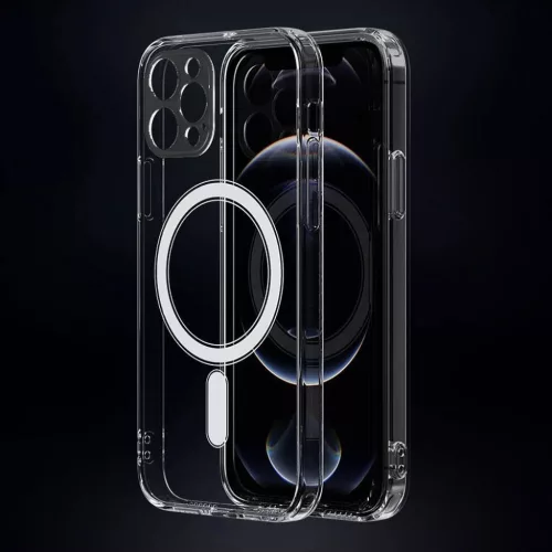 CLEAR MAG COVER tok kamera védelemmel, MagSafe kompatibilis, IPHONE 13 Pro Max, átlátszó