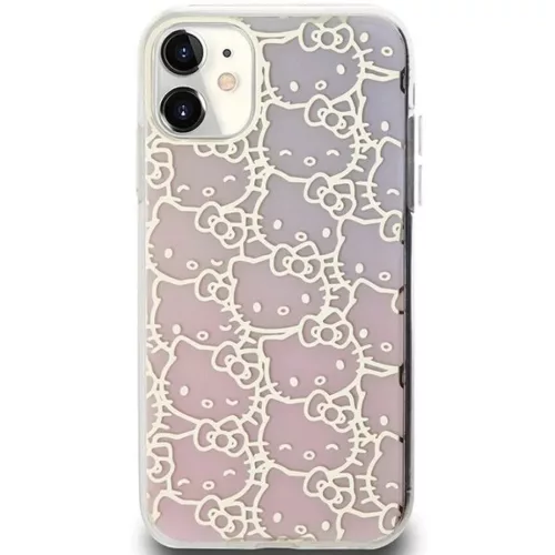 iPhone 11 Hello Kitty IML Gradient Electrop Cute Kitty Head tok - Pink