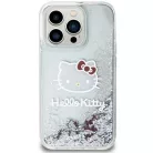iPhone 11 Ezüst Hello Kitty Liquid Glitter Charms Kitty Head tok
