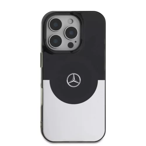 Mercedes PC/TPU Double Layer MagSafe Tok iPhone 16 Pro Fekete/Ezüst