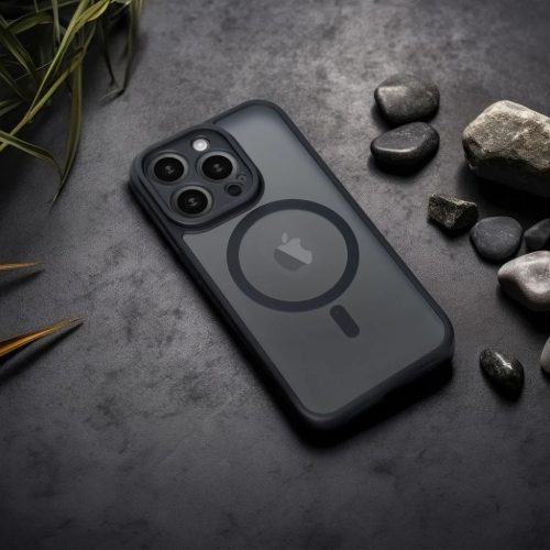 FULL MATTE MAG COVER tok kompatibilis a MagSafe technológiával az iPhone 14-hez fekete