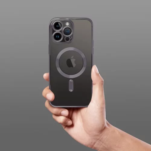 ELECTRO MAG COVER tok, kompatibilis a MagSafe-fel, IPHONE 13 Pro Max fekete