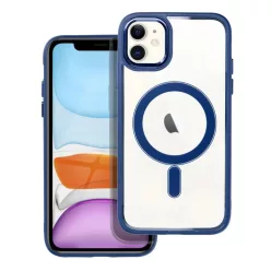   Color Edge Mag Cover tok kompatibilis MagSafe technológiával IPHONE 11-hez, tengerészkék