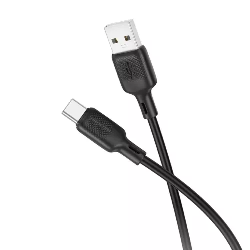 Borofone Kábel BX113 Lenny - USB Type-C - 3A 1 méter fekete,