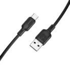 Borofone Kábel BX113 Lenny - USB Type-C - 3A 1 méter fekete,