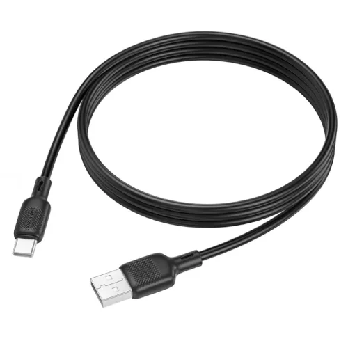 Borofone Kábel BX113 Lenny - USB Type-C - 3A 1 méter fekete,