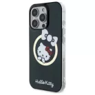 iPhone 16 Pro Fekete Hello Kitty IML Fun Bow Magsafe tok