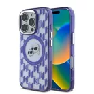 iPhone 16 Pro Lila Karl Lagerfeld IML Monogram K&CH Heads MagSafe tok