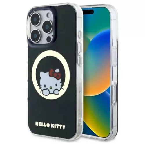 iPhone 16 Pro Fekete Hello Kitty IML Sweet Kitty Magsafe tok