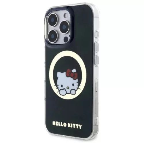 iPhone 16 Pro Fekete Hello Kitty IML Sweet Kitty Magsafe tok