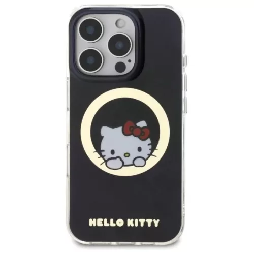 iPhone 16 Pro Fekete Hello Kitty IML Sweet Kitty Magsafe tok