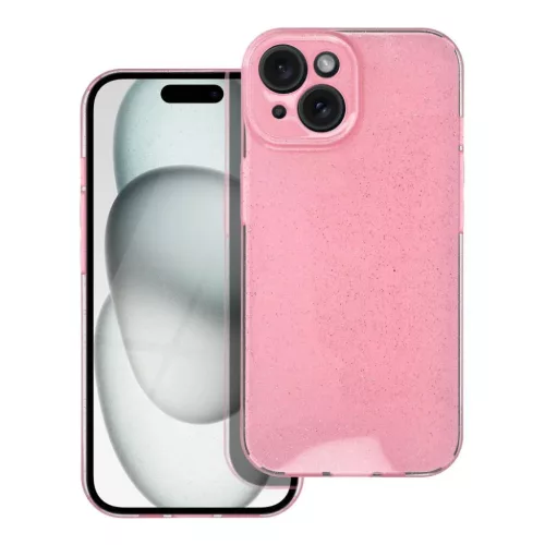 CLEAR CASE 2 mm BLINK tok IPHONE 15 pink