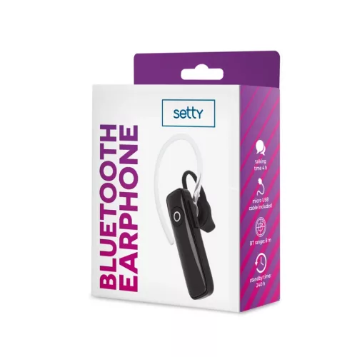 Setty Bluetooth fülhallgató SBT-01 fekete