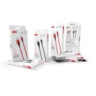 iPhone kábel XO NB143 USB - Lightning 1,0 m 2,4A fekete