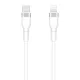 Setty USB-C - Lightning kábel 1m 3A KSC-L-130 fehér