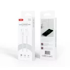 XO NB-Q260B PD USB-C - USB-C 1,5m fehér 60W kábel