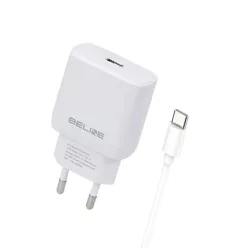   Beline töltő 1x USB-C 30W + USB-C kábel fehér PD 3.0 BLNCW30C GaN