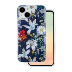 iPhone 14 6,1" Glow Glam kék tok