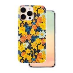 iPhone 15 Pro Glow Glam narancssárga tok