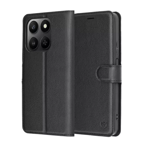 Honor 400 Smart Fekete Techsuit - Leather Folio tok
