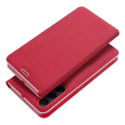   LUNA fliptok Carbon piros iPhone 7 / 8 / SE 2020 / SE 2022 tok
