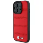 iPhone 16 Pro Piros BMW M Perforált és Varrt Vonal MagSafe tok