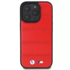 iPhone 16 Pro Piros BMW M Perforált és Varrt Vonal MagSafe tok
