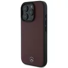 Mercedes Texturált és Sima Bőr MagSafe tok iPhone 16 Pro - piros tok