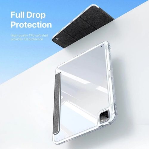 DUX DUCIS UNID hajtogatható tok ceruzatartóval iPad Pro 11 (2024) fekete tok