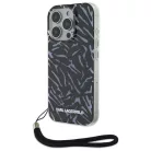 iPhone 16 Pro 6.3" lila Zebra szíjjal Karl Lagerfeld KLHCP16LHZBPKCCU tok