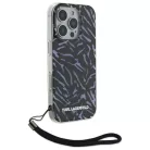 iPhone 16 Pro 6.3" lila Zebra szíjjal Karl Lagerfeld KLHCP16LHZBPKCCU tok