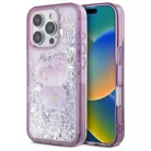 iPhone 16 Pro 6.3" lila/lila Hello Kitty HKHCP16LL50PPU keménytok Liquid Glitter 50. évfordulós party tok