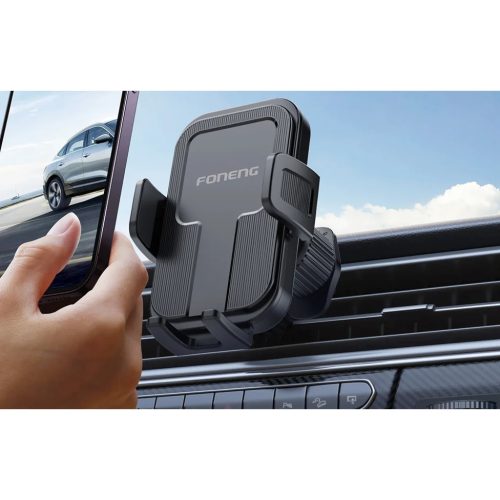 Szellőzőre erősíthető telefontartó Foneng CP115 (Fekete)