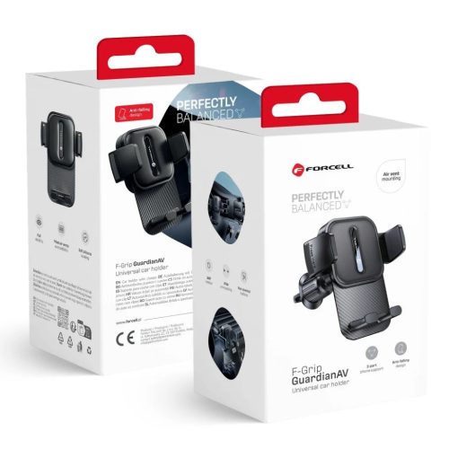 FORCELL F-Grip GuardianAV autós telefontartó szellőzőre fekete