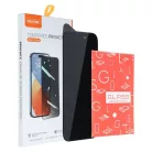6D Pro Veason Adatvédelmi Üvegfólia - iPhone 15 Pro fekete üvegfólia