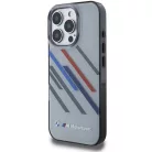 iPhone 16 Pro Szürke BMW Motosport IML Random Stripes tok