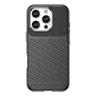 Thunder iPhone 16 Pro szilikon tok - fekete