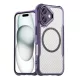 Leading Sorozat MagSafe Szilikon Tok iPhone 16 - Lila