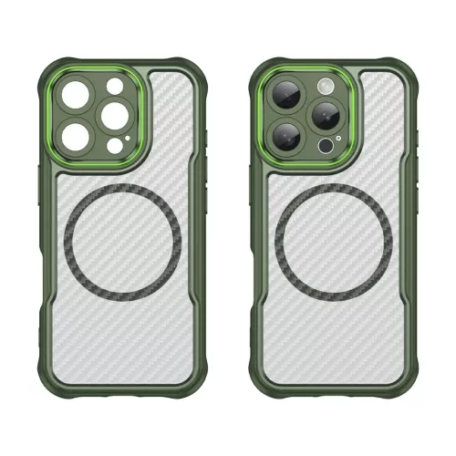 Leading Series MagSafe szilikon tok iPhone 16 Pro - Zöld tok
